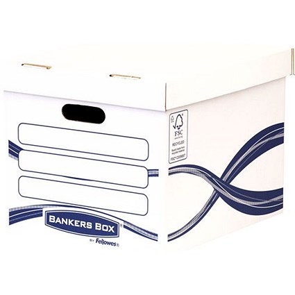 Fellowes Bankers Box Box Board White and Blue (Pack 10) -