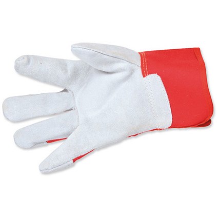 Portwest Double Palm Power Rigger Gloves / Leather / Extra Large / 12 Pairs
