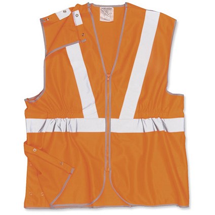 Portwest High Visibility Railtrack Waistcoat Vest / Medium / Orange