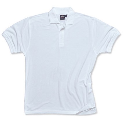 Portwest Polo Shirt / White / Extra Large