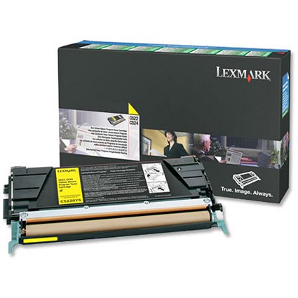 Lexmark C5220YS Yellow Laser Toner Cartridge