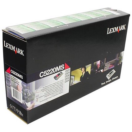Lexmark C5220MS Magenta Laser Toner Cartridge
