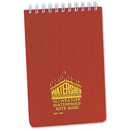 Chartwell Watershed Waterproof Book Wirebound Quadrille 50 Leaf 101x156mm