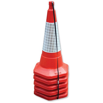 Standard One Piece Safety Cone H450mm [Pack 5]