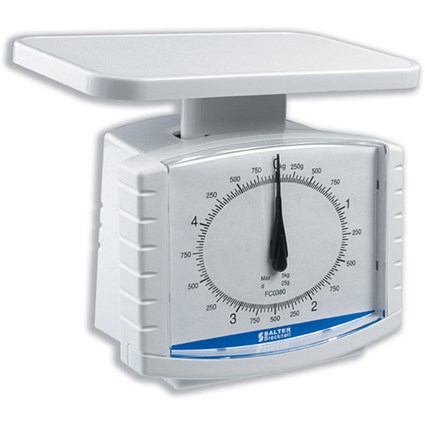 Salter First Choice Parcel Scale Manual with Dial 25g Increments Capacity 5kg Ref FC0280