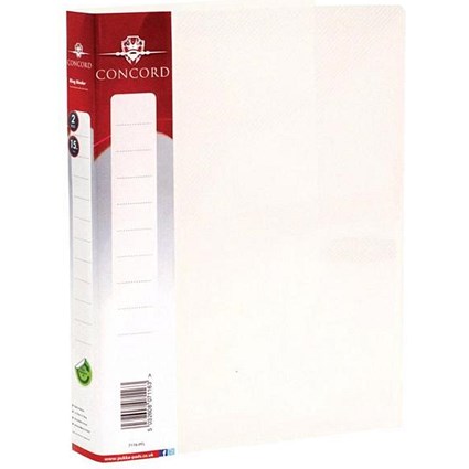Concord Natural Ring Binder / A5 / 15mm Capacity / Clear / Pack of 10