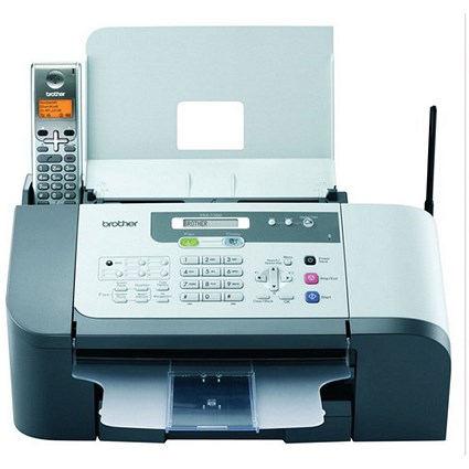 Brother 1560 Inkjet Fax Machine Mono 14.4Kbps 100 Speed Dials 250pp Memory 20 Sheets Feed Ref FAX1560U1