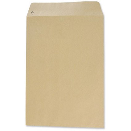 Basildon Bond C4 Pocket Envelopes, Manilla, Peel & Seal, 90gsm, Pack of 250