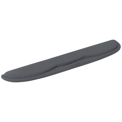 Keyboard Wrist Rest, Non-Skid, Gel, Lycra Surfaced, Charcoal