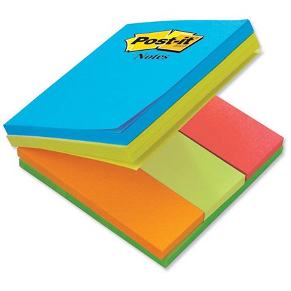 Post-it Multi Notes Cube 4 Notes in 1 76x76mm Various Colours Ref 2028A