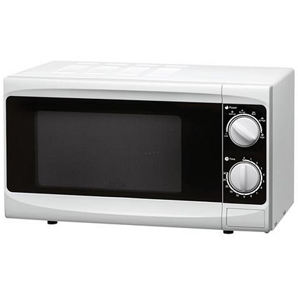 5 Star Manual Microwave with Defrost and 6 Power Levels, 800W, 20 Litre, White