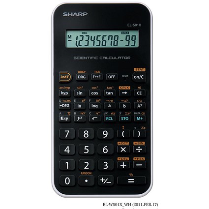 Sharp Junior Handheld Scientific Calculator, 10 Digit, Battery Power, Black