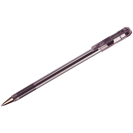 Pentel Superb Ballpoint Pen, Black, Pack of 12