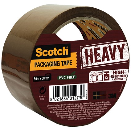 Scotch Packaging Tape Heavy 50mmx50m Brown HV.5050.S.B