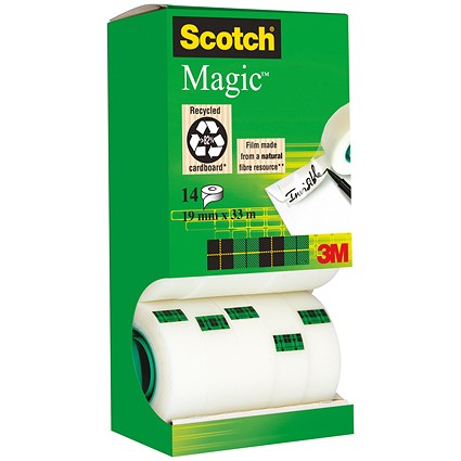Scotch Magic Tape 12 rolls with 2 FREE rolls - 19mm x 33m