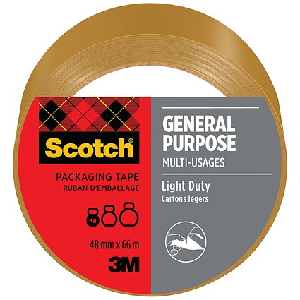 Scotch General Purpose Tape, 48mm x 66m, Brown
