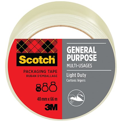 Scotch General Purpose Tape, 48mm x 66m, Clear
