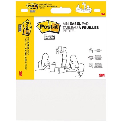 Post-It Super Sticky Mini Meeting Chart 381mm x 457mm White