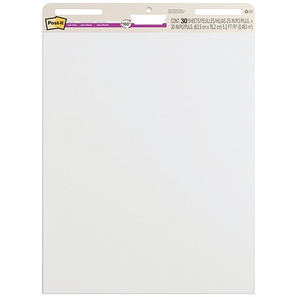 Post-It Super Sticky Self Stick Meeting Chart 30 Sheets Per Pad 635x762mm (Pack of 2)