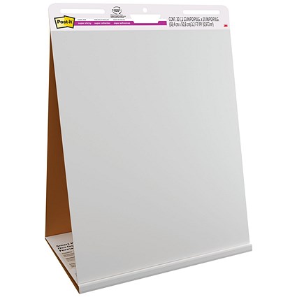 Post-it Super Sticky Table Top Dry Erase Meeting Chart