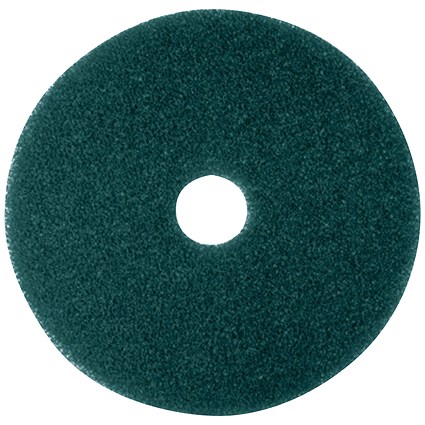 3M Scrubbing Floor Pad, 430mm, Green, Pack of 5