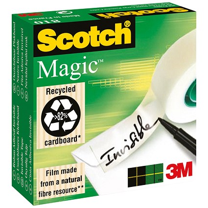 Scotch Magic Tape, 12mm x 66m, Pack of 2