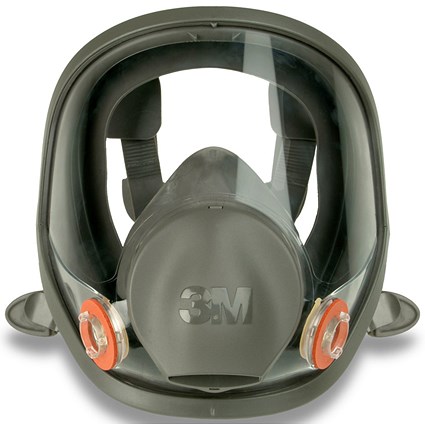 3M 6000 Series Full Face Mask, Grey, Large 3M 6000 Series Full Face Mask, Grey, Large