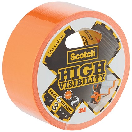 Scotch High Visibility Duct Tape Orange 25m x 48mm