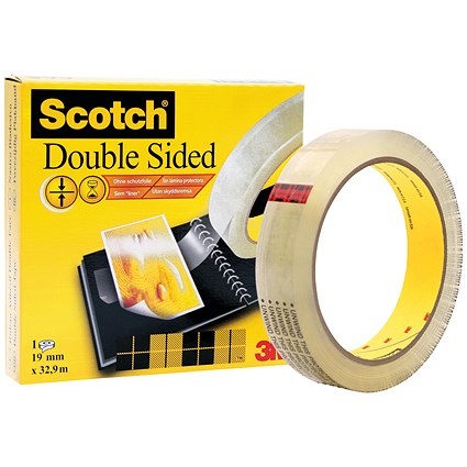 Scotch Double-Sided Tape, 19mm x 32.9m Scotch Double-Sided Tape, 19mm x 32.9m