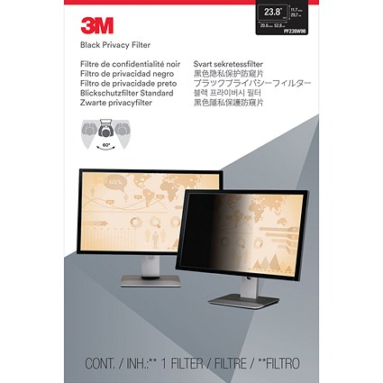 3M Privacy Filter for Widescreen Desktop LCD Monitor 23.8in