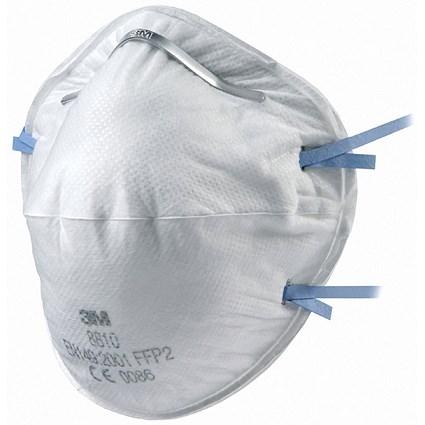 3M 8810 FFP2 Mask, White, Pack of 20