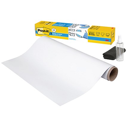 Post-it Easy Erase Whiteboard Roll, 1219 x 2420mm