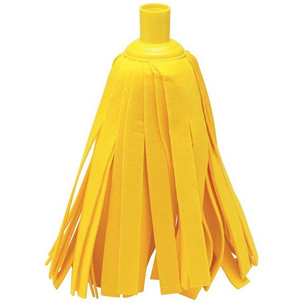 Addis Cloth Mop Head Refill, Thick Absorbent Strands, Yellow