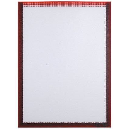 Durable Magnetic Document Holder, A4, Red, Pack of 5