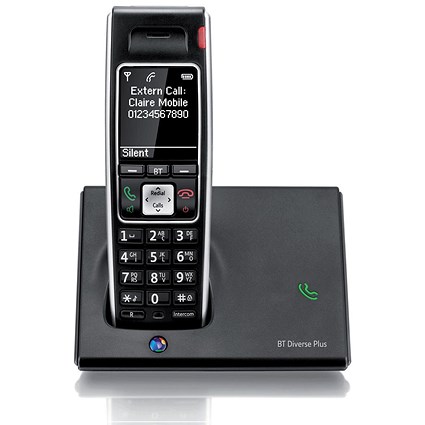 BT Diverse 7410 Plus DECT Telephone Cordless SMS 200-entry Directory 10 Calls List Ref 060745