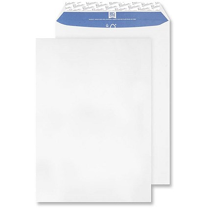 Blake Pure Premium Envelopes C4 Super White Wove Pocket Plain Peel and Seal 120gsm 324x229mm (Pack 250) -