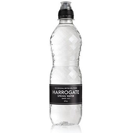 Harrogate Still Spring Water - 24 x 500ml Sports Cap Bottles