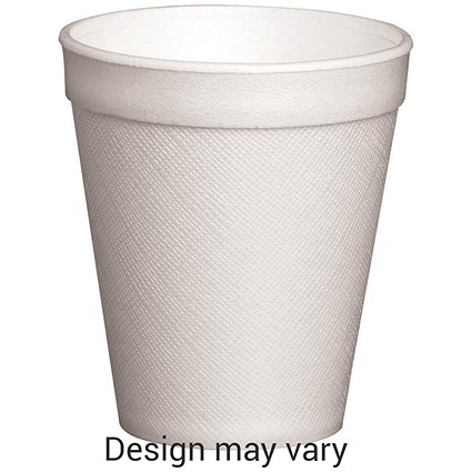 Foam Insulated 10oz Cup, White, Pack of 20