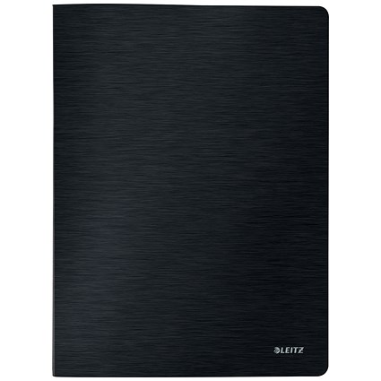 Leitz Style A4 Soft Cover Display Book, 20 Pockets, Black