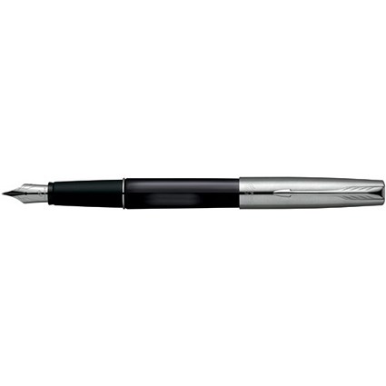 Parker Frontier Fountain Pen Translucent Black with Stainless Steel Nib and Trim