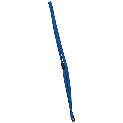Durable Necklace with Safety Closure, 440mm, Blue, Pack of 10