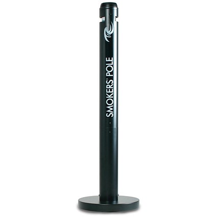 Rubbermaid Smokers Pole Ashtray, Black