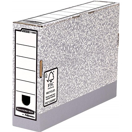 Fellowes Bankers Box Transfer Files, Foolscap, 80mm, Pack of 10