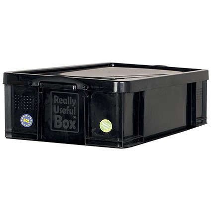 Really Useful Storage Box, 50 Litre, Black