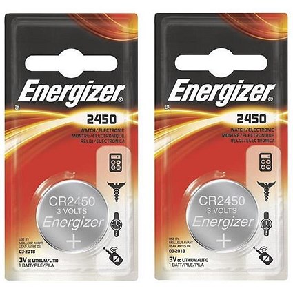 Energizer CR2450 Lithium Battery - Pack of 2