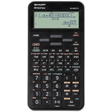 Sharp WriteView Scientific Calculator, Dot Matrix Display, 420 Functions, Black