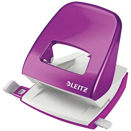 Leitz NeXXt WOW Hole Punch, Purple, Punch capacity: 30 Sheets