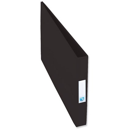 Emgee Ring Binder PVC Oblong 4 D-ring 25mm Capacity A3 Black [Pack 2]