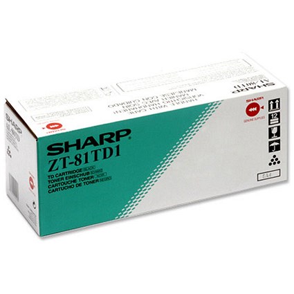 Sharp Copier Toner Cartridge Black [for Z810] Ref ZT81TD1