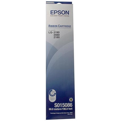 Epson SIDM Black Ribbon Cartridge for LQ-2x70/2x80/FX-2170/2180 (C13S015086)